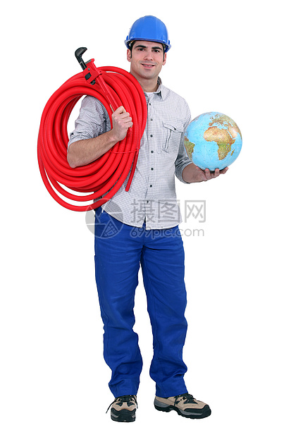 全世界工人和滚球管的图片