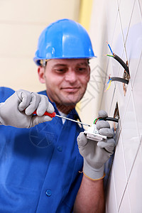 电动电线接墙插座工具员工零售商就业配件男人建造插头出口承包商图片