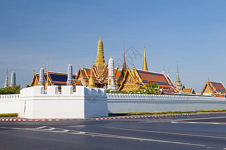 泰国寺庙建筑学历史投机者金子宝塔雕像旅游雕塑热带文化图片