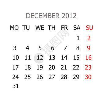 2012年简单日历2012年天气文档商业笔记日程办公室时间白色空白组织图片