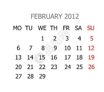 2012年简单日历2012年会议天气文档白色空白日程备忘录组织办公室商业图片