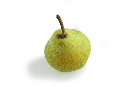 绿梨食物水果叶子绿色小吃白色反射背景图片