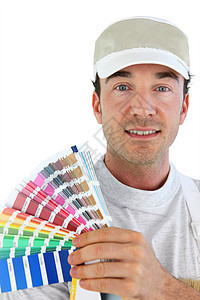 带有颜色图表的装饰符风格带子工具房子改造装饰男人指导筹码房间图片