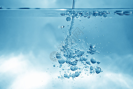 水泡沫背景框架运动流动海浪溪流蓝色水滴气泡温泉速度图片