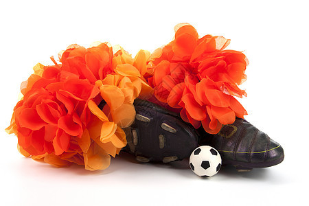 荷兰足球疯狂的荷兰雕像橙子世界闲暇防滑运动圆圈冠军游戏联盟图片