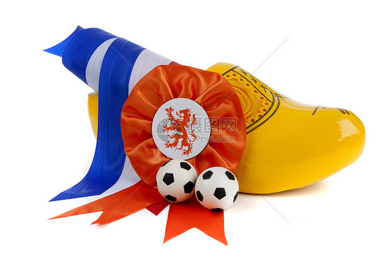 荷兰足球疯狂的荷兰木屐杯子比赛乐趣娱乐游戏雕像橙子闲暇文化图片