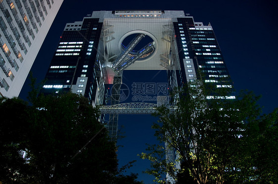 日本大阪Umeda Sky大楼办公楼天空摩天大楼建筑吸引力城市游客天文图片