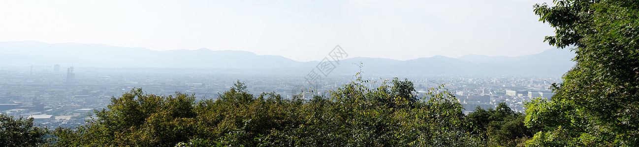 京都全景观建筑学商业旅行繁华树木城市摩天大楼全景街道建筑物图片