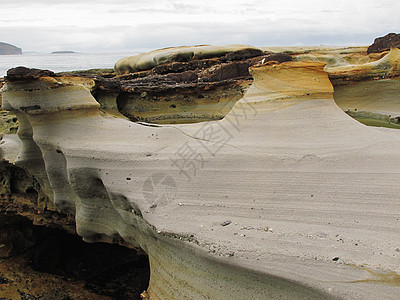 沿海沙岩结构图片