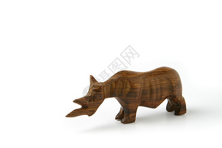 木制犀牛宏观玩具古董木匠哺乳动物獠牙雕像艺术犀牛文化图片