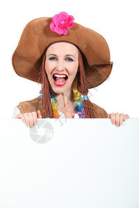 嬉皮类女性戏服派对幸福木板狂欢节海报广告笑声裙子图片