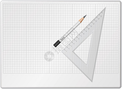 用于图画的董事会木板教育网格几何学插图石墨绘画草稿矿物白色背景图片