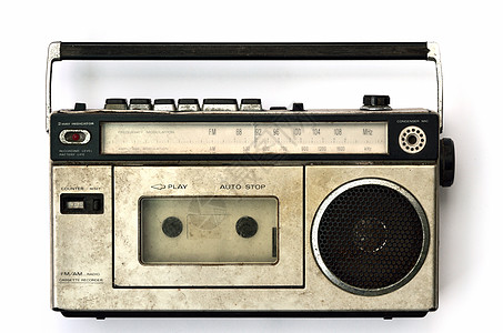 Cassette 播放器工具力量扬声器立体声按钮海浪古董闲暇技术玩家图片