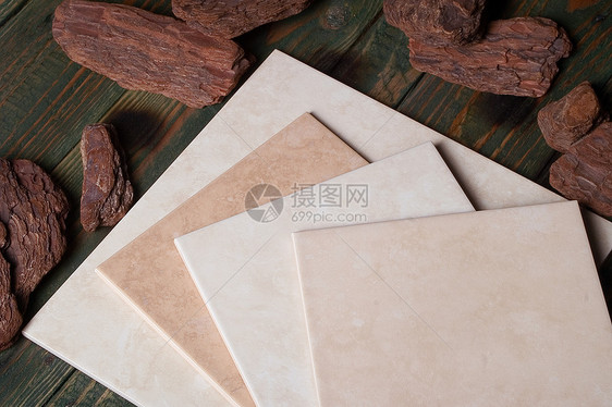 陶瓷瓷砖四物文化日志釉面砖叶子棕色制品桌子图片
