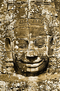 脸建筑学历史岩石寺庙雕刻佛教徒石头遗产地标宗教图片