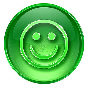 笑脸绿色 孤立在白色背景按钮阴影网页表情幸福玻璃键盘符号圆圈欢迎图片