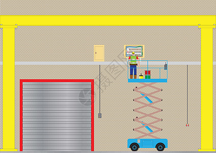 剪刀升起项目安全帽安全建造工作头盔测试员电工工人力量图片