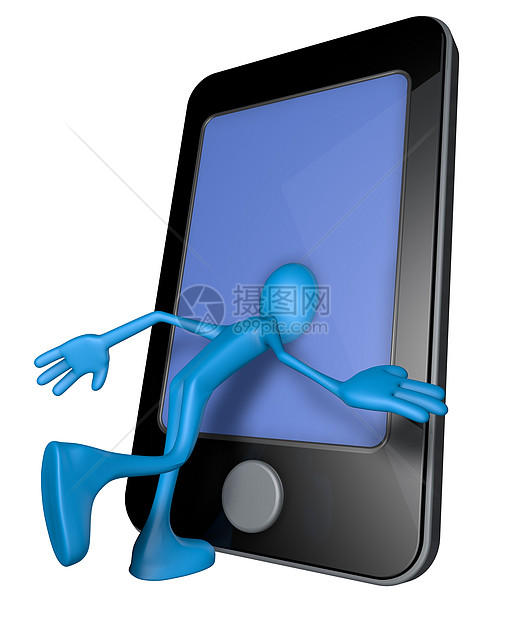 智能手机内部技术细胞电脑外星人卡通片药片香椿木偶吉祥物触摸屏图片