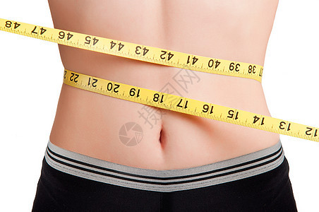 饮食时间健身房美丽腹肌肚子损失肥胖腹部减肥测量尺寸图片