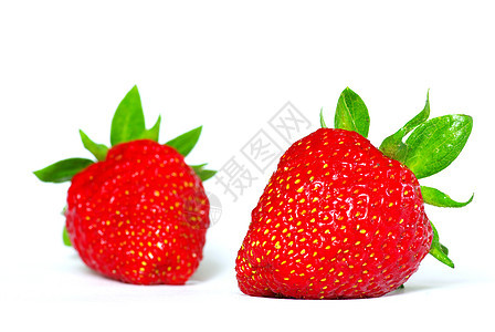 草莓水果白色红色蔬菜水平绿色宏观果实食物叶子图片
