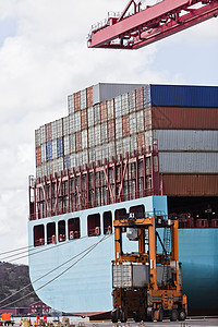 装货集装箱运输加载卸载交通职业方式起重机货物储物工业图片