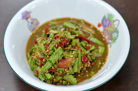 泰式食品柠檬红色健康绿色美食烹饪沙拉蔬菜食物草本植物图片