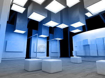 艺术画廊 有空白框 现代建筑 概念考古框架工作室大厅几何学摄影房间展览展示创造力推介会图片
