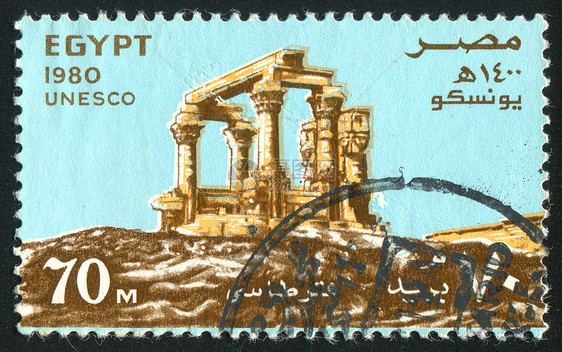 特拉扬的Kiosk邮票宗教明信片集邮天空荣誉建筑海豹古董邮件图片