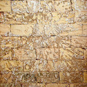 修复砖墙的废碎砖墙工作维修风化手工建筑石工建筑学接缝水泥衰变背景图片