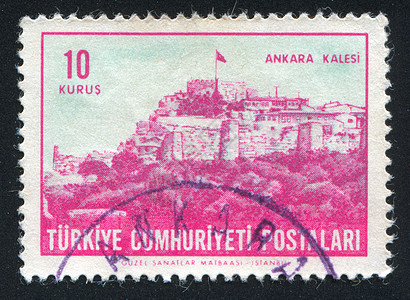 安卡拉邮票横幅岩石守护邮戳明信片硬度城堡海豹房子图片
