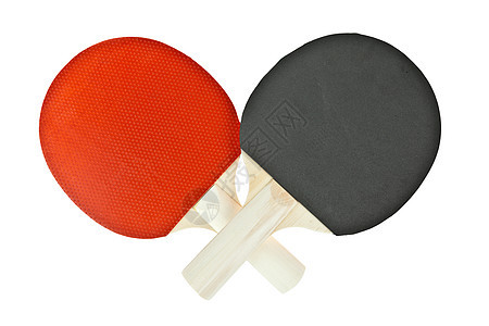 白背景孤立的桌网球拍控运动乒乓球挑战阴影球拍活动游戏软垫木头娱乐图片