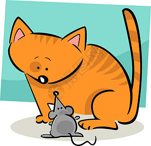 猫和老鼠的卡通涂鸦猫科动物吉祥物卡通片漫画灰色宠物虎斑快乐草图朋友们图片