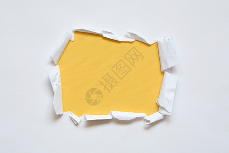 纸面空洞边界白色空白设计黄色纸板元素概念性框架出口图片