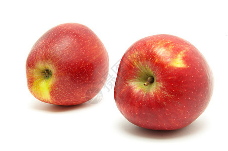 苹果雨滴绿色果味剪裁水果食物保健营养饮食白色图片