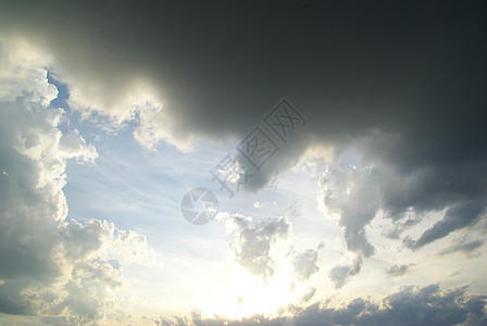 天空青色气候墙纸天堂白色乌云多云天气生长图片