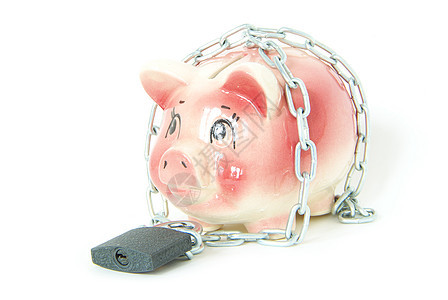 养猪银行储蓄钱盒小猪挂锁安全硬币节约经济保险现金图片