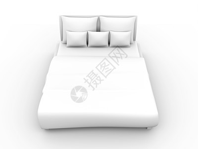 床铺家具靠垫毯子床罩白色床单卧室床垫图片