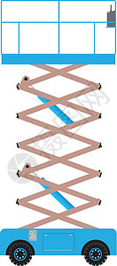 剪刀升起工人电梯高度液压机械工程机器望远镜车辆工业图片