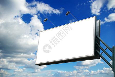 广告牌控制板帆布白色公告展示公司海报宣传商业营销图片