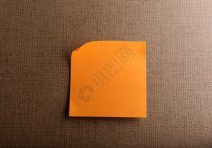 粘性笔记备忘录标签木板蓝色床单笔记纸记忆黄色软垫文档图片