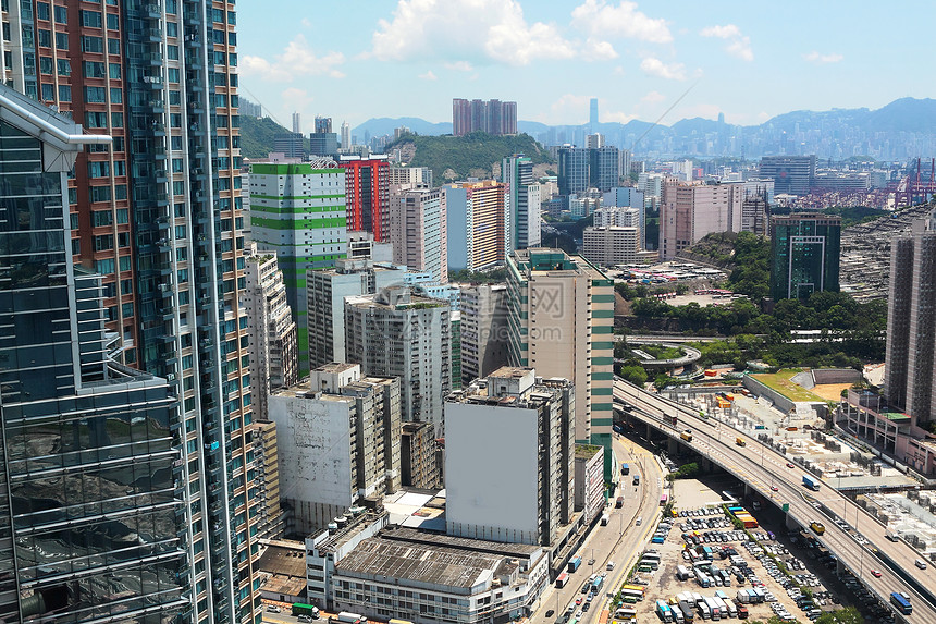 香港现代城市天空公寓办公室旅游全景蓝色景观建筑学旅行建筑图片