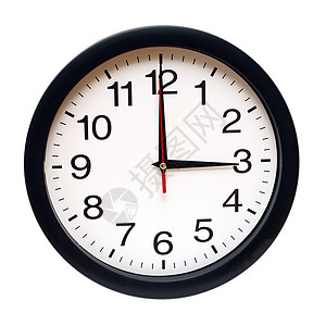 上午三时钟表工作办公室时间手表商业休息数字圆圈黑色图片