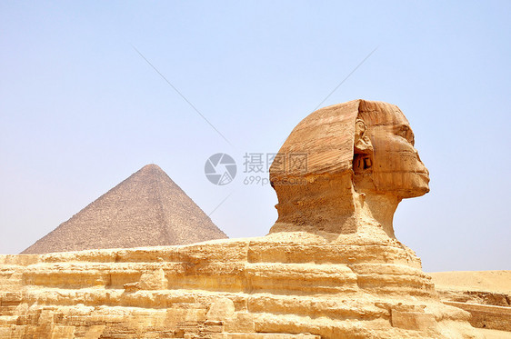 埃及开罗斯芬克斯和金字塔图片