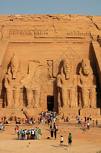 埃及阿布辛贝尔(Abu Simbel)著名的拉姆西斯二世的地标图片