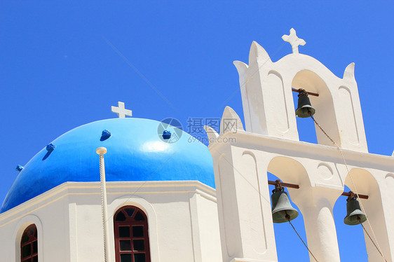 希腊圣托里尼奥亚教堂图片