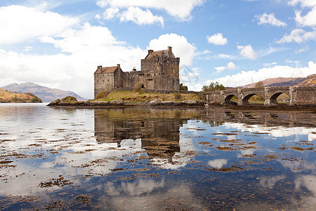 城堡 苏格兰高地支撑历史性海岸线历史海洋天空堡垒地标石头旅游图片