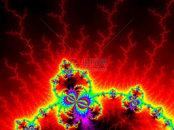 分形图像算法电脑数学迭代插图光谱理论频谱渲染图片