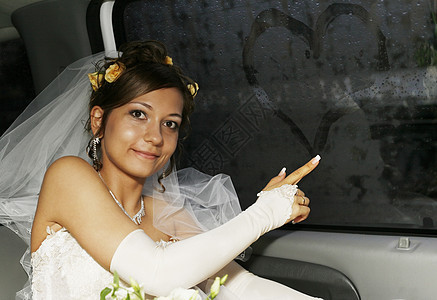 汽车新娘女士生活已婚婚礼道路选手女孩钻石美丽图片