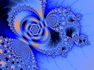 分形光谱插图算法对称电脑永恒图像蓝色图片