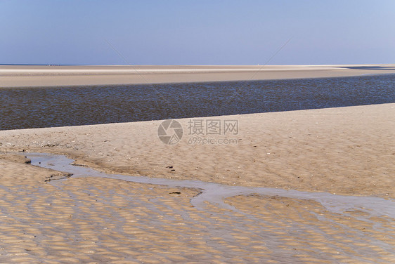 圣彼得湾海滩地平线自由海岸远足平场娱乐洪水低潮闲暇图片